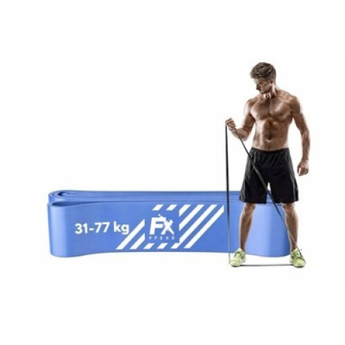 Resistance Band Pull Up Heavy Duty Strength Training Loop Workout Blue 31-77kg
