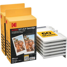 KODAK 4PASS Film Cartridge 2.1" x 3.4" (60 Sheets) for Kodak Mini 2 Retro and Mini Shot 2 Retro