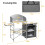Portable Folding Camping Kitchen with Windshield & Storage 1