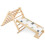 3-in-1 Climbing Frame: Triangle, Ladder & Rocker, Foldable Wood 1