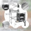 Portable Folding Camping Kitchen with Windshield & Storage 3