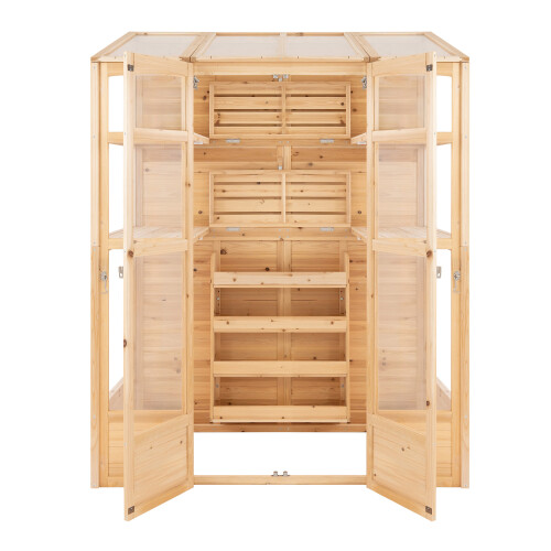 Houten Muurkas - Naturel 1