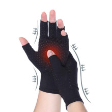Arthritis Compression Gloves with Antislip Grip Dots for Pain Relief and Carpal Tunnel Support, Black