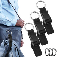3PCS Adjustable Luggage Straps Set, Hands Add a Bag Luggage Belt for Suitcase Travel Essentials Black