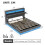 (150cm*200cm) Double Upholstered Ottoman Bed  Frame  with LED USB Storage, No Box Spring Needed(No Mattress) 2