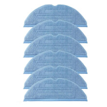 Mop Replacement Pads 6pcs, Washable Reusable Microfiber Cloth for Roborock S7 S7MaxV Ultra, Enhanced Wiping Performance
