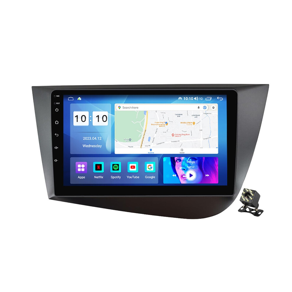 9 Inch Android 12 Car Stereo For Seat Leon 2 2005Â2012 With Wireless Carplay, Dsp, Gps, Bluetooth, Wifi, Backup Camera 9351714564458