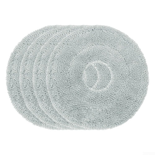 Robot Mop Replacement Pads for JONR P20 Pro, Washable Microfiber Mop Cloths 4 Pack Durable Reusable