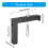 Universal Adjustable L Shaped Projector Screen Wall Mount Bracket, Secure Anti‑Rust Metal for Home Theater 5