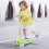 Foldable Kids Scooter with Adjustable Handlebar and LED Wheels 6