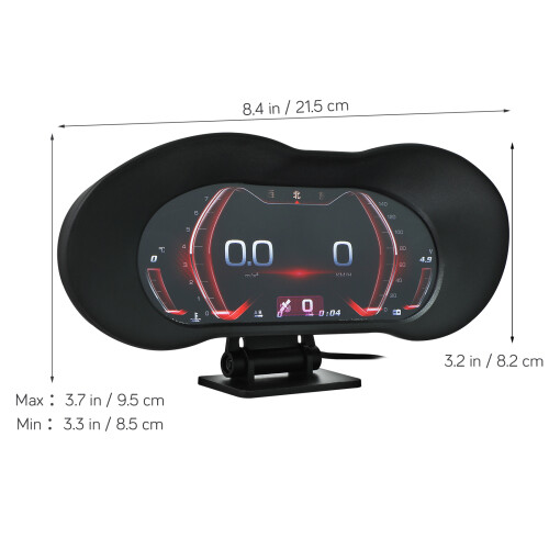Intelligentes Auto Hud Digitaler Geschwindigkeitsmesser Schwarz 1