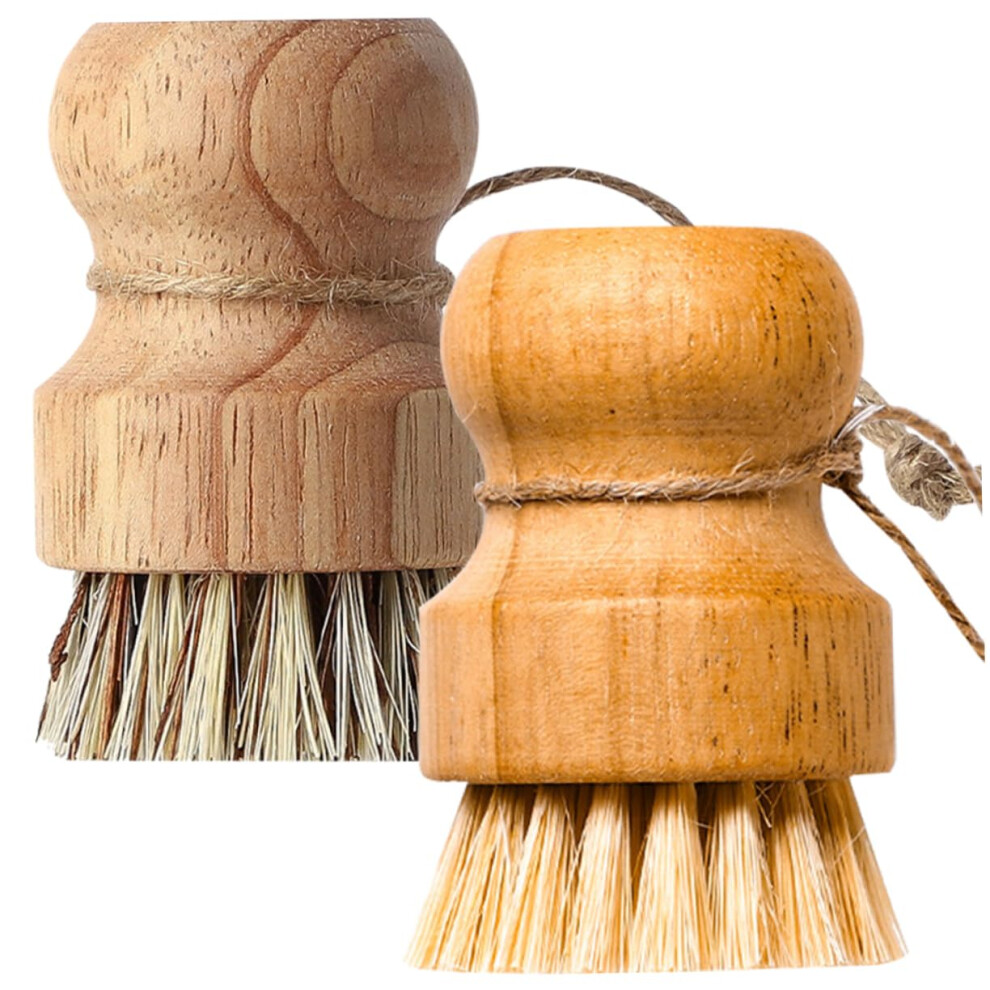 2Pcs Dish Brush with Ergonomic Handle for Pots and Pans, Non Scratch Kitchen Scrub Brush for Home and Restaurant Use-image-OPC-PT62HR8-NEW