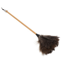 Soft Fluffy Duster with Non‑Slip Beech Handle for Scratch‑ Home and Office Cleaning