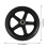 2pcs Solid Rubber Wheelchair Front Wheels, WearResistant Heavy Duty Replacement Caster Set, Black 5
