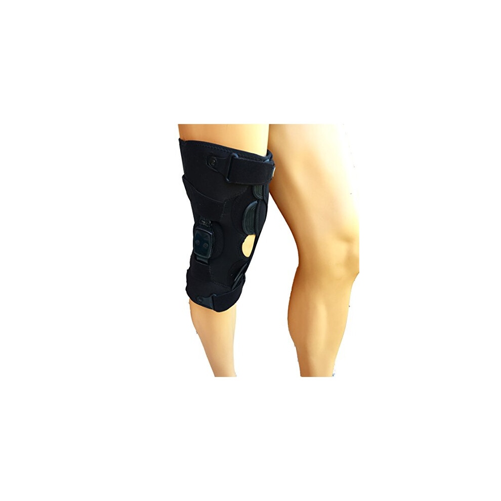 OA Unloader Knee Brace Large Left for Osteoarthritis, Adjustable Valgus Varus and Range Motion Control