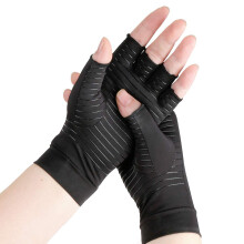 Arthritis Gloves for Pain Relief, Breathable Open Finger Design, Comfortable Fit (Medium)