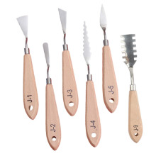 6pcs Palette Knife Set for Oil Painting, Multi‑Shape Artist Knives, Easy‑Clean and Versatile
