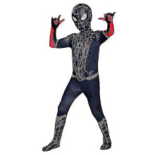 (150cm, Black) Kids Adult Spiderman Heroes Does Not Return Costume