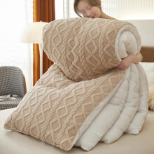 Winter Quilt Lambsfaux wool Blanket Double Sided Warm Fleece Soft Thickened Bedding 100150cm