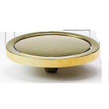(24CM Gold Top) Stainless Steel- Flush Recessed Balance, Swing Flap Lid Cover, Trash Bin