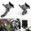 (Handlebar Silver) For Harley Davidson Accessories Motorcycle Handlebar Phone Motor Vehicle Frame Holder Gps Stand Bracket 2