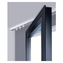 Ceiling Curtain Track Heavy Duty Curtain Rail V Shape Rust Resistant Aluminum for Room Divider Shower RV