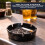 4" Black Melamine Ashtray 12 Pack – Durable 8 Notch Design 5