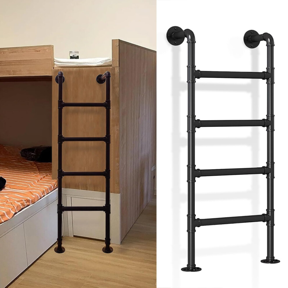 Emergency Egress Ladder 2.2M, Heavy Duty Wall Mounted Metal Ladder 330Lbs Load, Space Saving Indoor Outdoor Loft And Rv Use 9330225418849