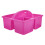 3pcs Plastic Storage Baskets with Compartments, Stable Non‑Slip Base for Home Office Kitchen 4