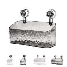 Shower Caddy Suction Cup Bathroom Shelf, NoDrilling Wall Mounted Organizer, Glacier Pattern Grey 2 Pack