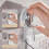 Shower Caddy Suction Cup Bathroom Shelf, NoDrilling Wall Mounted Organizer, Glacier Pattern Grey 2 Pack 2