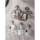 Shower Caddy Suction Cup Bathroom Shelf, NoDrilling Wall Mounted Organizer, Glacier Pattern Grey 2 Pack 4