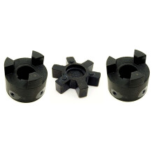 L100 Jaw Coupler Set 1/2 Inch Flexible Shaft Coupling with Interchangeable Rubber Insert for Reliable Alignment