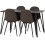 Seconique Marlow & Athens Dining Set X4 Chairs  Brown Pu 2