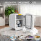 4L Mini Fridge with LED Mirror Portable Cooler Warmer Table Top Bedroom Makeup 5