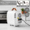 4L Mini Fridge with LED Mirror Portable Cooler Warmer Table Top Bedroom Makeup 6