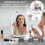 4L Mini Fridge with LED Mirror Portable Cooler Warmer Table Top Bedroom Makeup 8