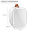 4L Mini Fridge with LED Mirror Portable Cooler Warmer Table Top Bedroom Makeup 2