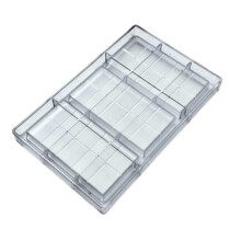 (3 large squares of c) Durable Chocolate Squares and Candies Molds Creative Square Shape Chocolate Molds for DIY Projects and Special Event