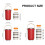 (4) Bentos Lunch Box with Handle Large Capacity Stainless Steel Insulated Food Container with Stackable Compartment 3