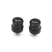 (2019-2020 Black) For Piaggio Vespa Gts300 Gts 300 Scooter Aluminum Mirror Hole Blanking Plate Cover Left&right Decora-In stock