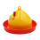 Automatic Chicken Waterer with Easy Refill Design, Bright Yellow Poultry Drinker for Backyard Coop Use 1