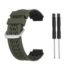 Compatible With Garmin Approach S2 / S4 Two-color Silicone Watch Band(Black Yellow)-G