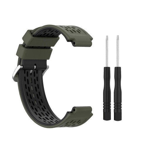 Συμβατό με Garmin Approach S2 / S4 Δίχρωμο λουράκι σιλικόνης (μαύρο κίτρινο)-G 2