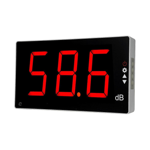Ηχόμετρο με μεγάλη οθόνη LCD, επιτοίχιο ψηφιακό ηχόμετρο, ψηφιακός μετρητής θ 2
