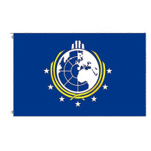 2 PCS Polyester Double Sided Super Earth Banner for College Dorm Decor 5Ft * 3Ft-G