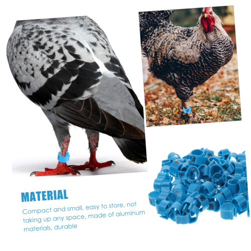 400Pcs Numbered Poultry Leg Bands Color Coded Chicken Leg Rings for Easy Identification 1