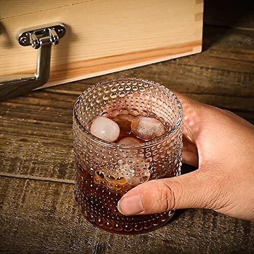 6,5 oz, 200ml, Σετ 6 ποτηριών Hobnail, Σετ 6 ανάγλυφων vintage ποτηριών για μπύρα, κοκτέιλ 1