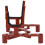 Red Violin Stand with Built‑in Bow Holder, Stable Support, Compact Foldable Design for Travel 4