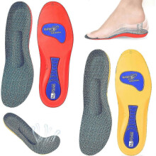 (Size 45-46) 2 Pairs Norelie Insoles, Norelie Orthopaedic Insoles for Arch Support, Comfort Orthopaedic Insoles for Work Shoes, Sports Shoes